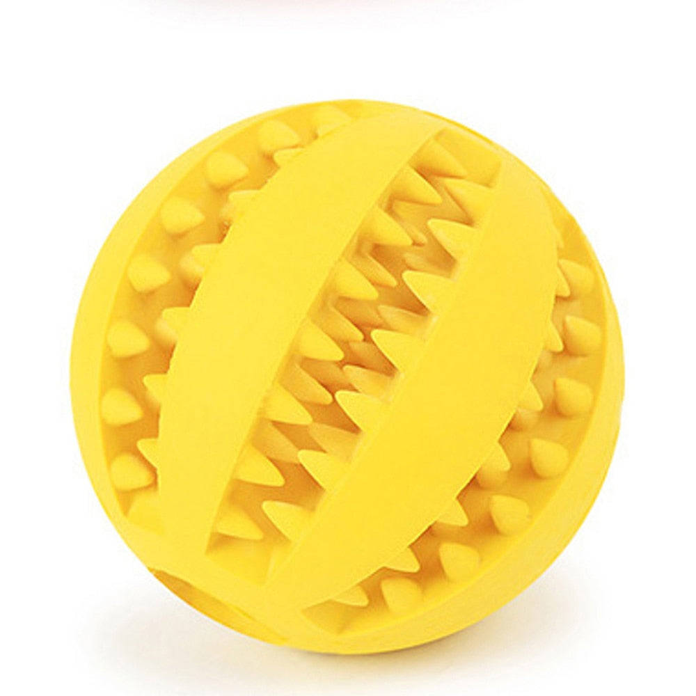 Pet Dog Ball Toy For Tooth Cleaning Snack