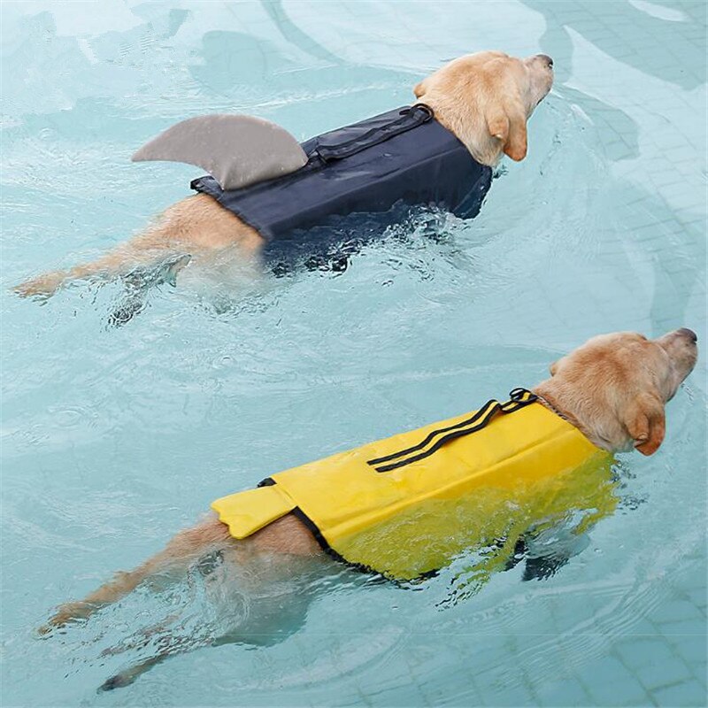 Outdoors Pet Dog Life Vest Reflective Large Dog Swimming Jacket Costume Cartoon Animal Safe Foam Float Clothes Swimwear For Bulldog Golden Retriever To Prevent Drowning Pet Clothes