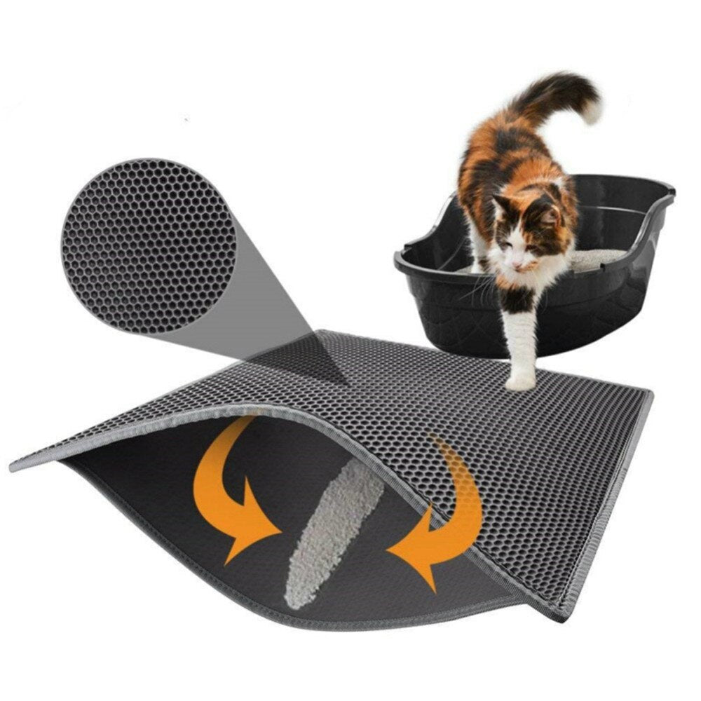 EVA Double Layer Waterproof Pet Cat Dog Litter Mat