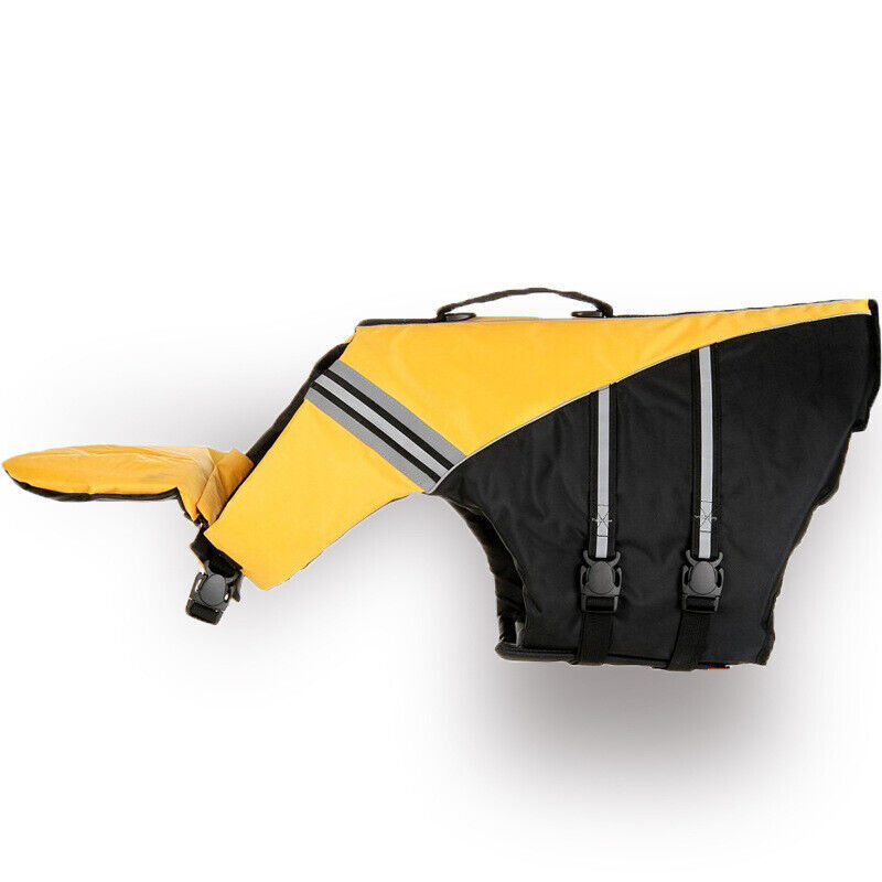 Reflective Big Dog Life Jacket Dog Swim Supplies Pet Swimwear Clothes Vest Adjustable Pet Dog Life Jacket for Small Medium Large Dog